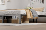 14-Inch Full Platform Bed Frame, Heavy-Duty Metal Mattress Foundation with Underbed Storage, No Box Spring Required, Easy Assembly and Noise-Free Support
