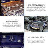 Capriasca Titanium Professional 36-Inch Freestanding Gas Range