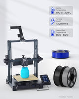 ELEGOO 4KG PLA Filament Bundle with 4pcs 1kg Spools, 1.75mm 3D Printer Filament with +/- 0.02mm Dimensional Accuracy for Most FDM Printers, Black White Dark Blue True Red