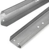 Galvanized Steel Garage Door Vertical Track Replacement Set with Left and Right Rails for 7-Foot Doors and 2-Inch Rollers