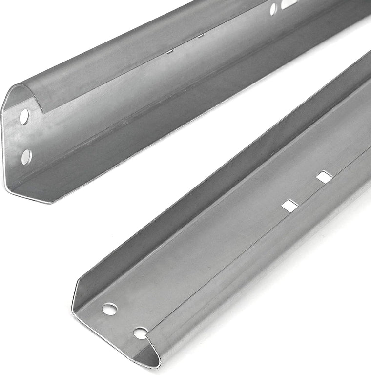 Galvanized Steel Garage Door Vertical Track Replacement Set with Left and Right Rails for 7-Foot Doors and 2-Inch Rollers