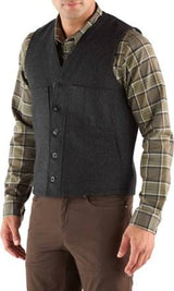Charcoal Filson Mackinaw Wool Vest in Large