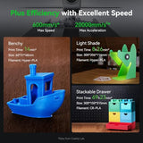 Creality K1C 3D Printer with 600mm/s High-Speed Printing, Auto Leveling, Clog-Free Robust Direct Extruder, AI Camera, 300°C Printing and Silent Mode, K1 SE Upgraded, Carbon Fiber Filament Support