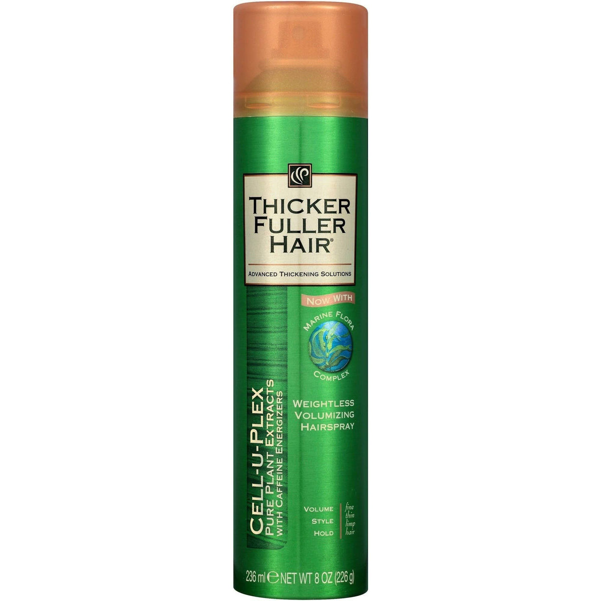 Thicker Fuller Hair Cell-U-Plex Weightless Volumizing Hairspray, 8 oz