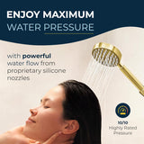 HammerHead Showers Oil Rubbed Bronze Handheld Shower Head with 6ft Hose, Brass Holder, Adjustable Bracket, Detachable Wand, and 1.75 GPM Low-Flow Water Saving Design