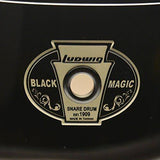 Ludwig Black Magic Brass Snare Drum, 8x14x22, with Chrome Hardware