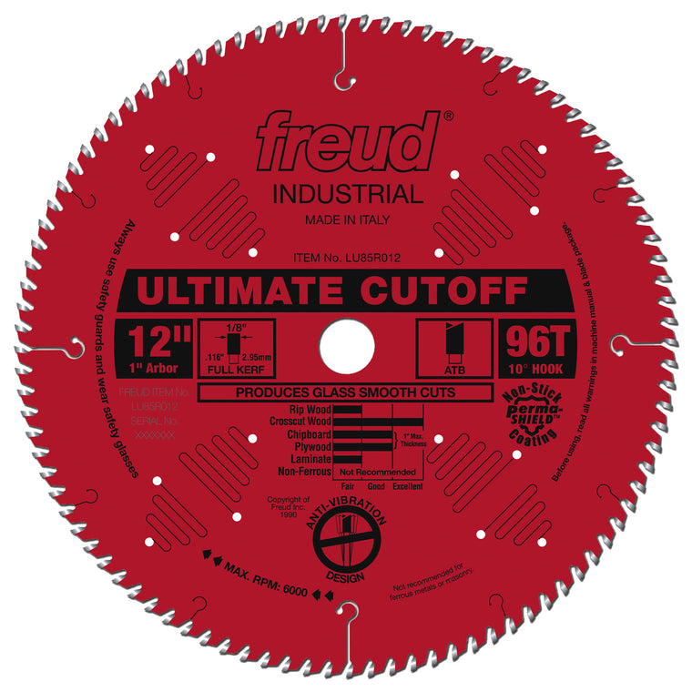 Freud LU85R012 Ultimate Cut-Off Blade, 12 Inch