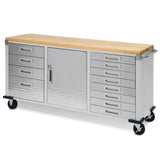 Seville Classics UltraHD Rolling Workbench with 12 Drawers