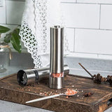 Aicok Electronic Salt and Pepper Grinder Set, Crafted with Stainless Steel and Adju