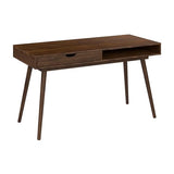 Bush Furniture Nora 54W Writing Desk, Dark Walnut Computer Table for Home Office, Workspace or Entryway