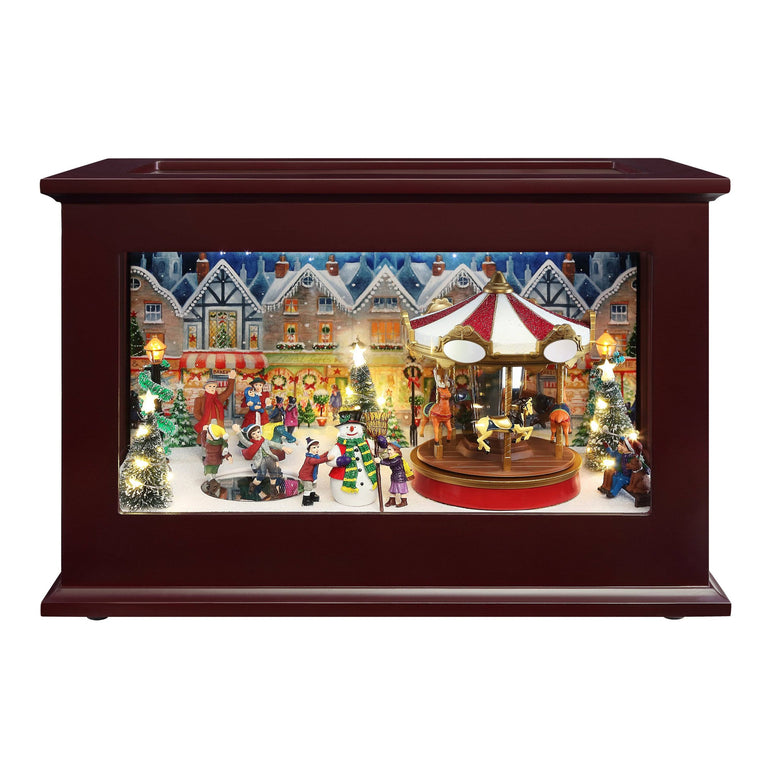 Mr. Christmas Heirloom Music Box for Christmas Décor and Seasonal Display