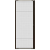 Retractable Screen Door by Larson Brisa, 36-in x 96-in Brown Aluminum Frame, Model 77210481