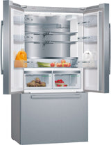 Bosch 800 Series Smart Refrigerator, 21 Cu. Ft. French Door Counter-Depth Design, Stainless Steel