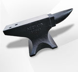 132-Lb Cast Steel Anvil with Single Horn, Round and Square Holes, High-Hardness Body and Stable Base for Metalsmith Bending and Shaping