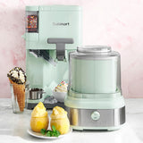 Cuisinart ICE-48 1.5-Quart Soft Serve Ice Cream Maker for Frozen Yogurt, Sorbet, Gelato, and Drinks, White
