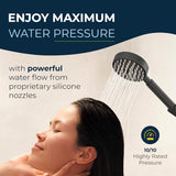 HammerHead Showers Oil Rubbed Bronze Handheld Shower Head with 6ft Hose, Brass Holder, Adjustable Bracket, Detachable Wand, and 1.75 GPM Low-Flow Water Saving Design
