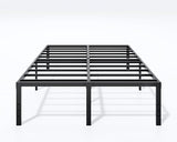 14-Inch Full Platform Bed Frame, Heavy-Duty Metal Mattress Foundation with Underbed Storage, No Box Spring Required, Easy Assembly and Noise-Free Support