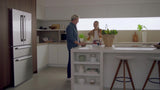Bosch 800 Series Counter-Depth Smart Refrigerator, 20.5 Cu. Ft. with 4-Door French Door Configuration, Stainless Steel
