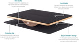 Plankpad PRO Balance Board Core Trainer with iOS and Android Gaming App, Full-Body Fitness and Workout Exercise Equipment