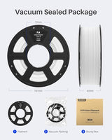 ELEGOO 4KG PLA Filament Bundle with 4pcs 1kg Spools, 1.75mm 3D Printer Filament with +/- 0.02mm Dimensional Accuracy for Most FDM Printers, Black White Dark Blue True Red