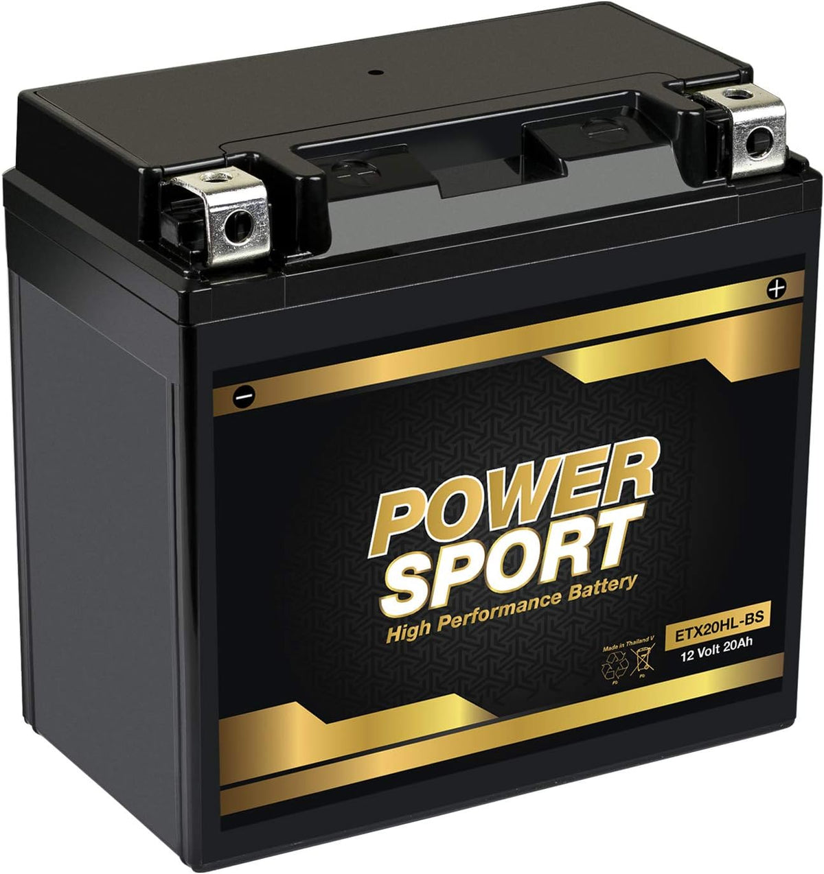 YTX20L-BS Replacement Battery for Yamaha YFM660F Grizzly 660 4×4, Models from 2002-2008