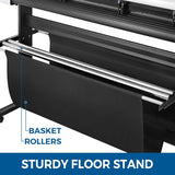 VEVOR 53 Inch Vinyl Cutter Plotter with Automatic Paper Feed, Adjustable Speed, Floor Stand, and Signmaster Software