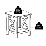 Cappuccino Xola Console Table by Winsome, Designed with 2 Drawers