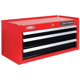 Craftsman 2000 Series 26-in W x 12.25-in H Steel Tool Chest with 3 Drawers, Red, CMST98246RB