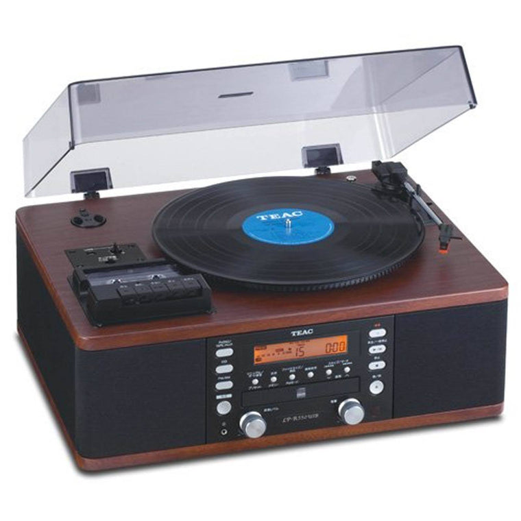 Teac LP-R550USB Walnut Audio System with CD Recorder, Cassette Deck and Turntable
