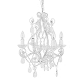 Tadpoles White Mini Chandelier with 4 Lights