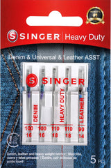 SINGER 4432 Heavy Duty Sewing Machine with Metal Frame, Stainless Steel Bedplate, Extra-High Speed, and Universal Needles, 5/Pkg
