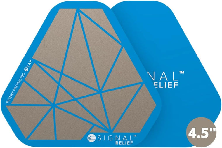SIGNAL RELIEF Extra Strength Reusable Pain Patches with Nano-Tech Adhesion, Aqua, 3.5, for Muscle Recovery and Soreness