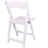 BTEXPERT 4-Piece Resin Folding Chair Set with Vinyl-Padded Seats, Lightweight Indoor and Outdoor Seating for Home, Events, Parties, Picnics, Kitchens, Churches, Schools and Weddings