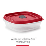 Rubbermaid 16-Piece Food Storage Container Bundle with Secure Lids, Red