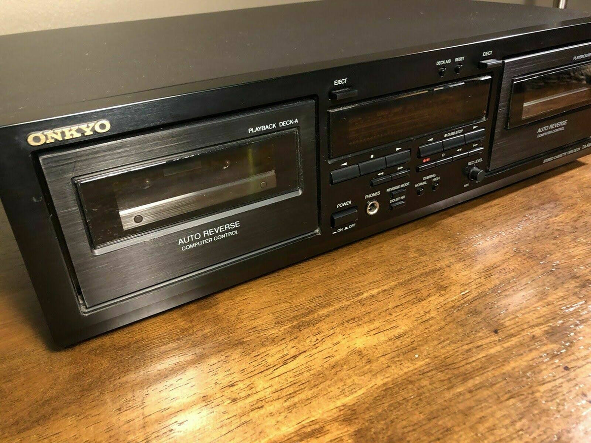 Onkyo TA-RW544 Dual Cassette Deck with Black Finish