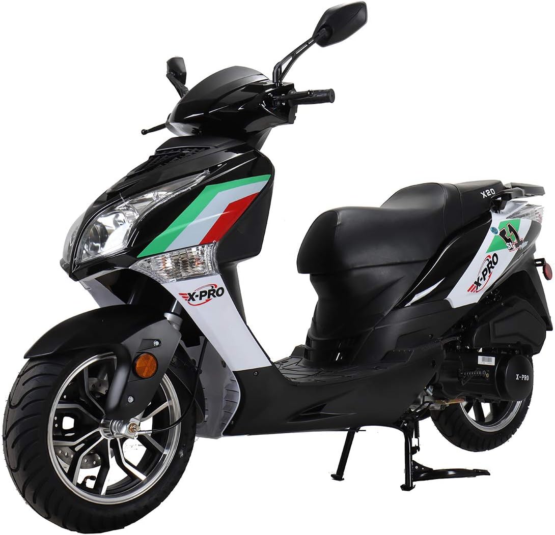 Vehicles X20 150cc Gas Moped Scooter with 13-Inch Aluminum Wheels, Adult Street Scooter