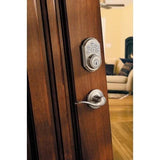 Kwikset 909 SmartCode Electronic Deadbolt with SmartKey, Satin Nickel