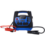 1800-Amp Rechargeable Jump Starter for Gas and Diesel Vehicles with Air Compressor, AC, 12V DC and USB Power Station