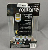 Radica 2008 Big Screen Solitaire Electronic Handheld Game, Yellow and White