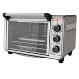 BLACK+DECKER TO3210SSD Countertop Convection Toaster Oven with 6-Slice Capacity, Silver