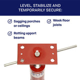 BISupply Adjustable Basement Floor Jacks, 150in House Jack Posts for Leveling Floor Joists