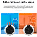 JahyShow 900W Plug-In Electric Heater Fan with Remote Timer and Digital Thermostat for Wall Sockets