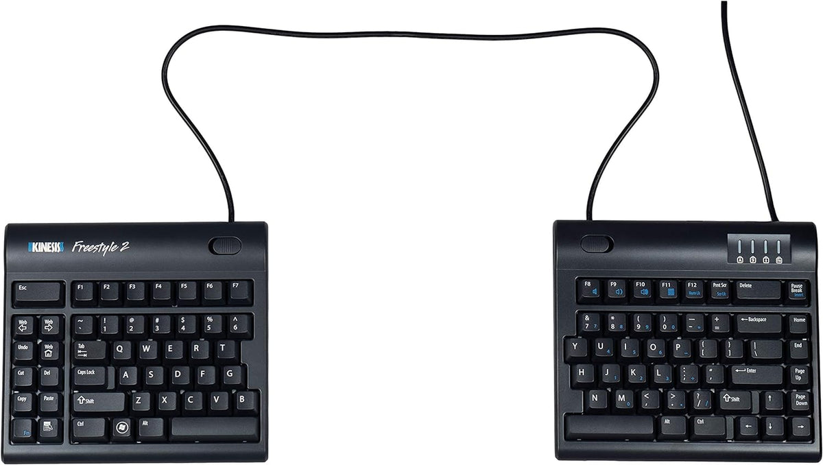 KINESIS Freestyle2 Ergonomic Keyboard for PC, Featuring 9 or 20 Separation with 9 Separation Configuration