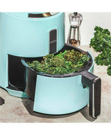 Touchscreen Electric Air Fryer in Aqua Sky Blue, Crux 3.7-Quart