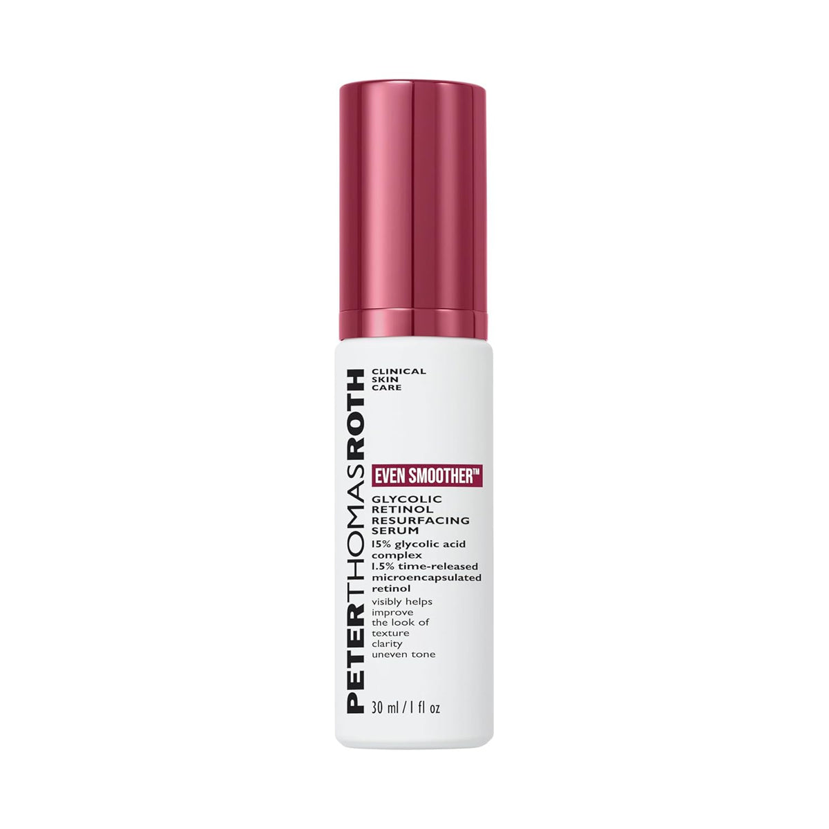 Peter Thomas Roth Even Smoother Resurfacing Serum, Glycolic Acid and Retinol Treatment for Uneven Texture and Tone, 1 fl. oz.