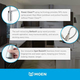 Moen Kaden Kitchen Faucet with Single Handle, Pull-Down Sprayer, and Stainless Finish