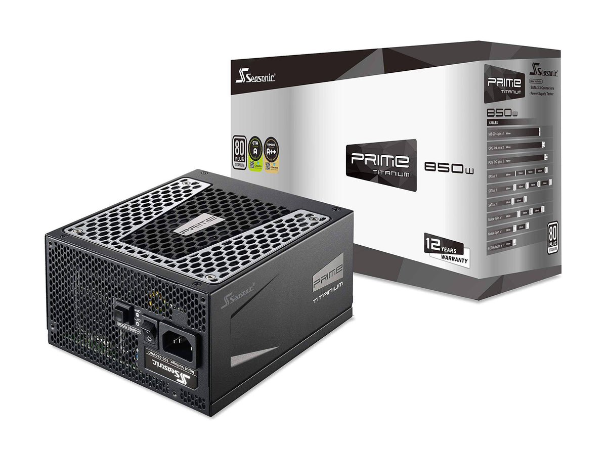 Seasonic Prime Ultra 850W Power Supply with 80+ Titanium Efficiency