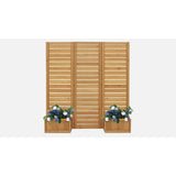 Yardistry Fusion Privacy Screen with Integrated Planters