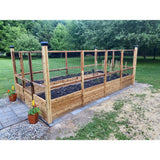 Outdoor Living Today Cedar Garden in a Box, 8 ft. x 16 ft., with Deer Fencing, RB816DFO