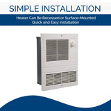 Broan 9815WH High-Capacity Wall Heater for Efficient Room Heating